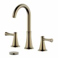 Comfortcorrect Kassel Double Handle Widespread Bathroom Faucet with Drain, Gold CO3342842